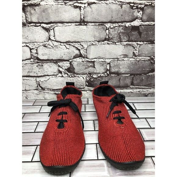 Arcopedico Red Fabric Knit LS Arch Support Sneakers Shoes Women’s Sz 39EU/8M US - Picture 3 of 16